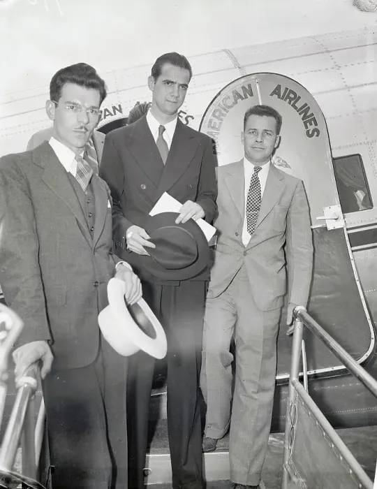 Framed Print : Howard Hughes at Washington Airport