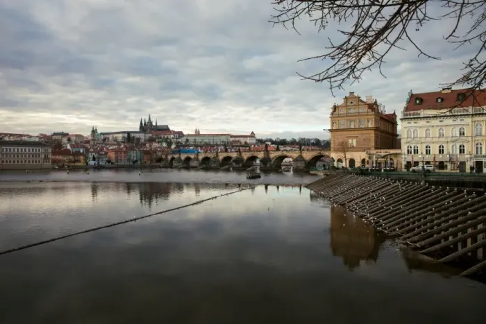 Framed Print : Hradcany Castle and Charles Bridge Framed Print : Hradcany Castle and Charles Bridge
