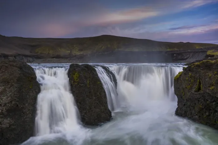 Framed Print : Hraueyjarfoss waterfall on the Tungnaa river, Highlands of Iceland, Iceland, Europe Framed Print : Hraueyjarfoss waterfall on the Tungnaa river, Highlands of Iceland, Iceland, Europe