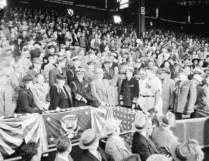 Framed Print : H.Truman, Others;Truman Throwing 1St Ball Framed Print : H.Truman, Others;Truman Throwing 1St Ball