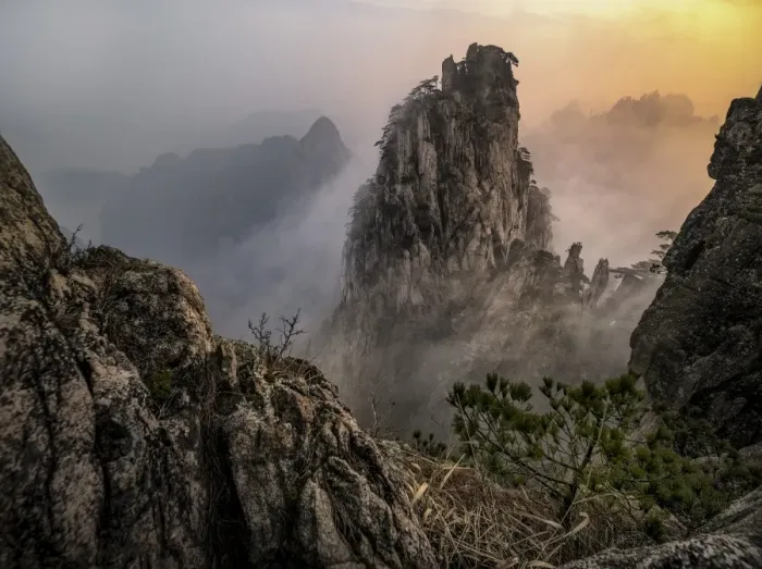 Framed Print : Huangshan Mountain Framed Print : Huangshan Mountain