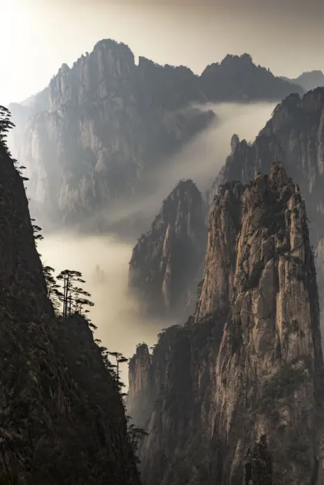 Framed Print : Huangshan Mountain Framed Print : Huangshan Mountain