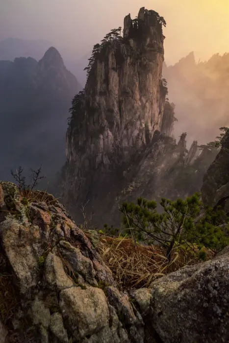 Framed Print : Huangshan Mountain Framed Print : Huangshan Mountain