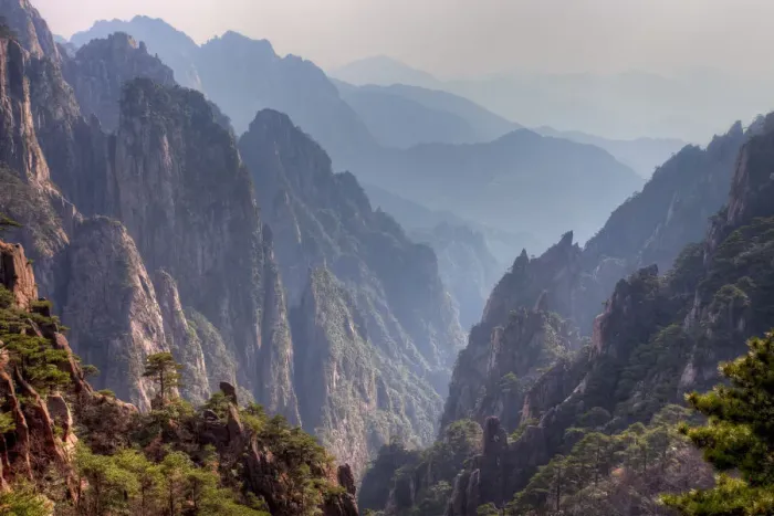 Framed Print : Huangshan Mountain, Chinese famous landscape Framed Print : Huangshan Mountain, Chinese famous landscape
