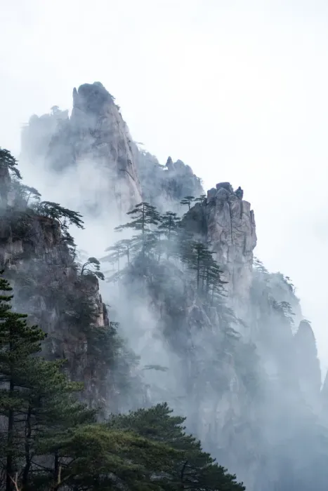 Framed Print : Huangshan (Yellow Mountains), Eastern China Framed Print : Huangshan (Yellow Mountains), Eastern China
