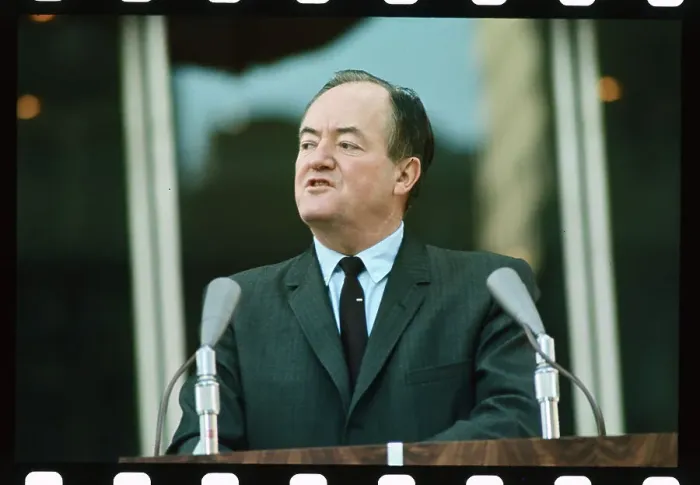 Framed Print : Hubert H. Humphrey Speaking