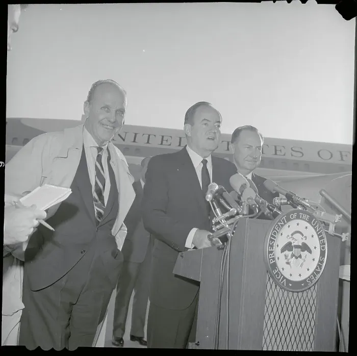 Framed Print : Hubert Humphrey Speaking Framed Print : Hubert Humphrey Speaking