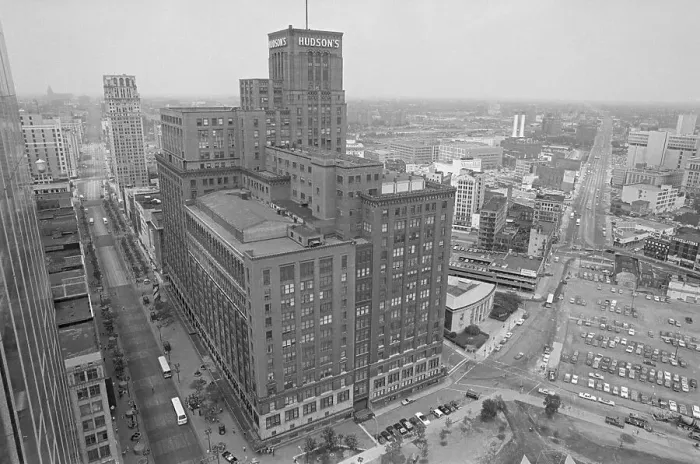 Framed Print : Hudson's Department Store in Detroit Framed Print : Hudson's Department Store in Detroit