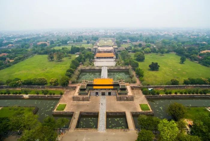 Framed Print : Hue Imperial Royal Palace from drone. Hue, Vietnam Framed Print : Hue Imperial Royal Palace from drone. Hue, Vietnam