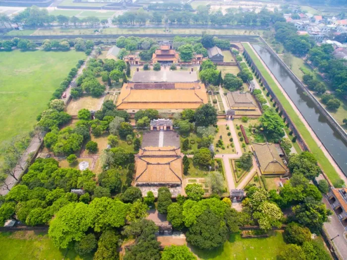 Framed Print : Hue Imperial Royal Palace from drone. Hue, Vietnam Framed Print : Hue Imperial Royal Palace from drone. Hue, Vietnam