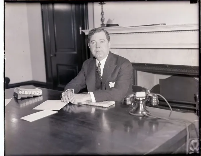 Framed Print : Huey Long Sitting at Desk in Senate Framed Print : Huey Long Sitting at Desk in Senate