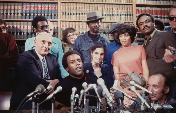 Framed Print : Huey Newton at Press Conference Framed Print : Huey Newton at Press Conference