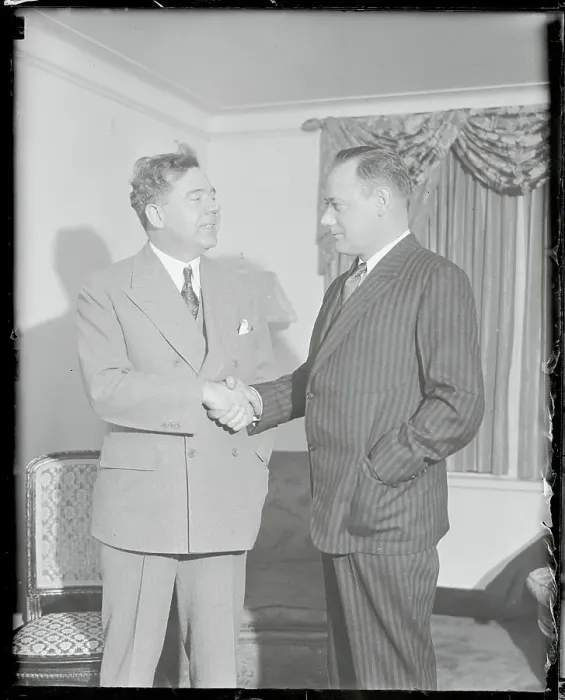 Framed Print : Huey P. Long and Ray Miller Shaking Hands Framed Print : Huey P. Long and Ray Miller Shaking Hands