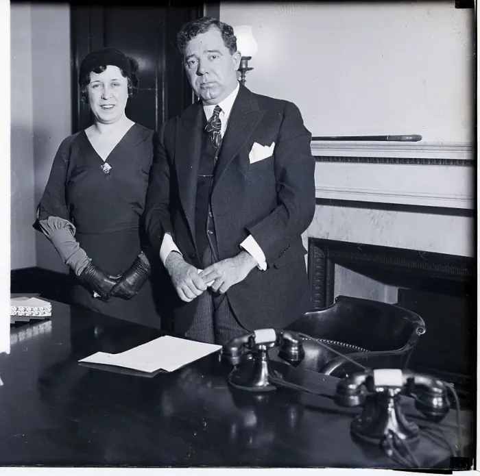 Framed Print : Huey P. Long Standing with His Wife Framed Print : Huey P. Long Standing with His Wife