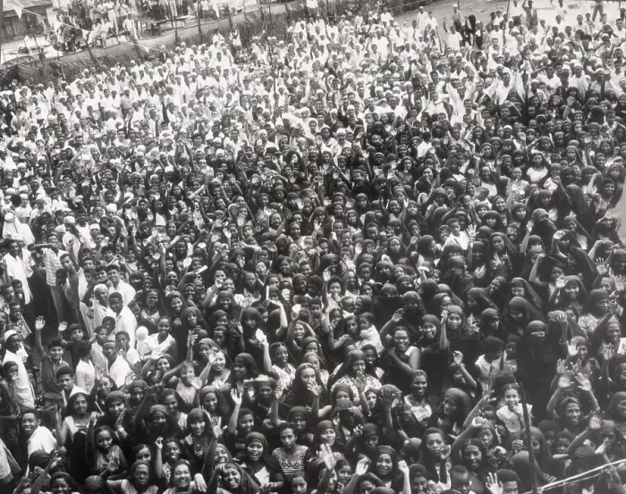 Framed Print : Huge Crowd for Sheik Abdul Rahman Framed Print : Huge Crowd for Sheik Abdul Rahman