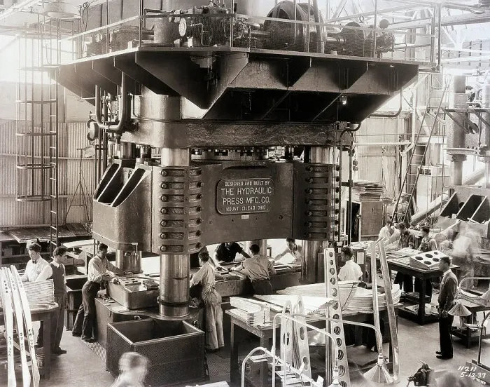 Framed Print : Huge Press at Douglas Aircraft Factory Framed Print : Huge Press at Douglas Aircraft Factory