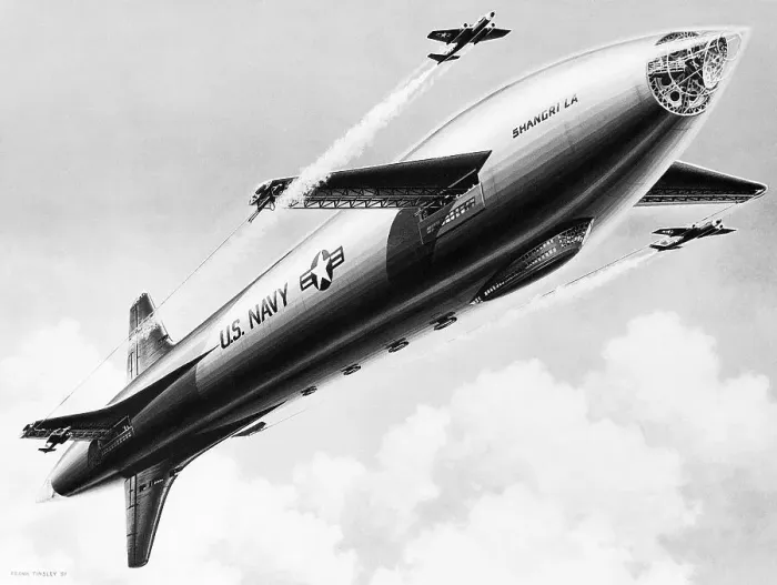 Framed Print : Huge War Plane, Dirigible type Bomber Framed Print : Huge War Plane, Dirigible type Bomber