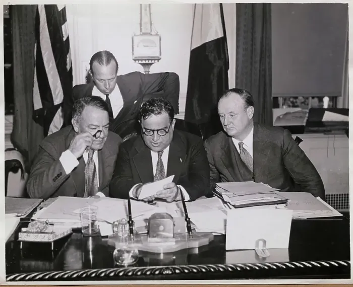 Framed Print : Hugh Johnson Visiting Mayor La Guardia Framed Print : Hugh Johnson Visiting Mayor La Guardia