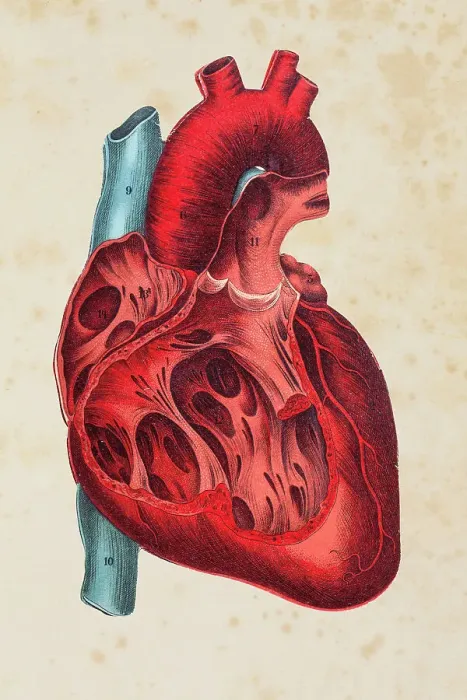 Framed Print : Human heart illustration Framed Print : Human heart illustration