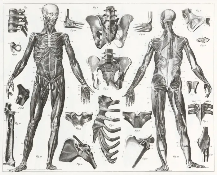 Framed Print : Human Muscles and Ligaments Engraving Framed Print : Human Muscles and Ligaments Engraving