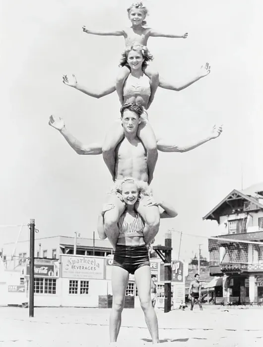 Framed Print : Human Pyramid Framed Print : Human Pyramid