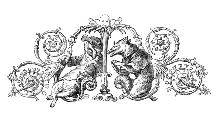 Framed Print : Humanized animals illustrations: Decoration Framed Print : Humanized animals illustrations: Decoration
