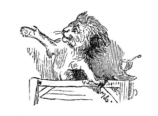 Humanized animals illustrations: Lion