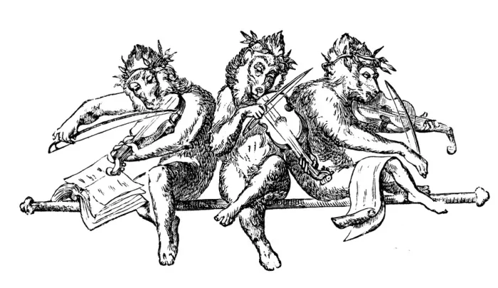 Framed Print : Humanized animals illustrations: Monkey musicians Framed Print : Humanized animals illustrations: Monkey musicians