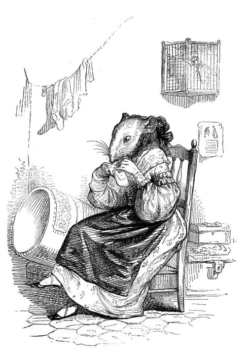 Framed Print : Humanized animals illustrations: Mouse Framed Print : Humanized animals illustrations: Mouse