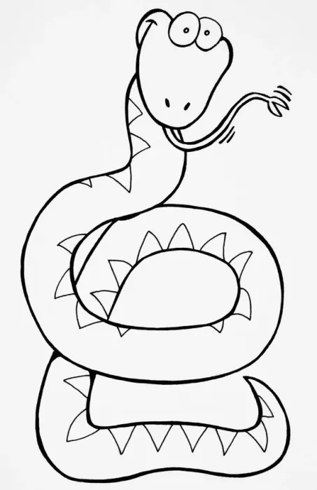 Framed Print : Humorous depiction of snake with bulging eyes and forked tongue Framed Print : Humorous depiction of snake with bulging eyes and forked tongue