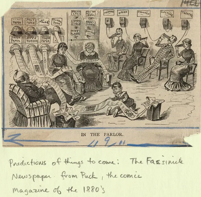 Framed Print : Humorous Prediction of Communications Framed Print : Humorous Prediction of Communications