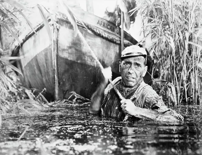 Framed Print : Humphrey Bogart in The African Queen Framed Print : Humphrey Bogart in The African Queen