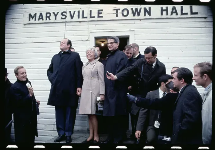 Framed Print : Humphrey and Wife Leaving Marrysville Town Hall Framed Print : Humphrey and Wife Leaving Marrysville Town Hall