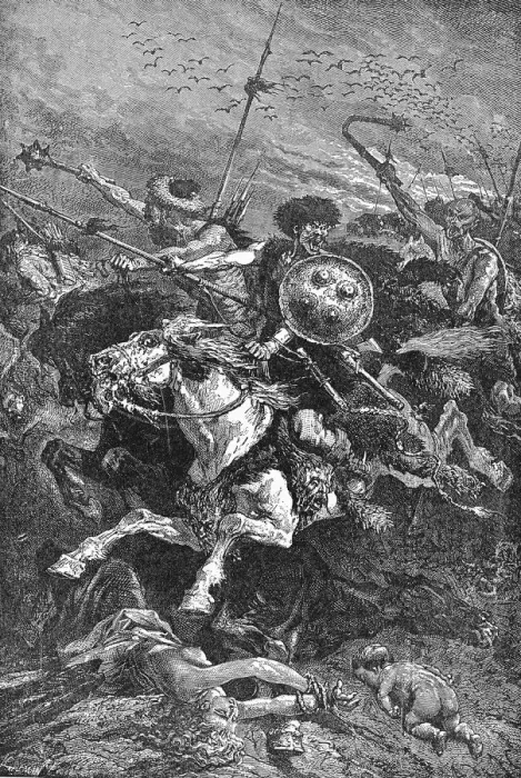 Framed Print : Hun Troops In Battle At Chalons Framed Print : Hun Troops In Battle At Chalons