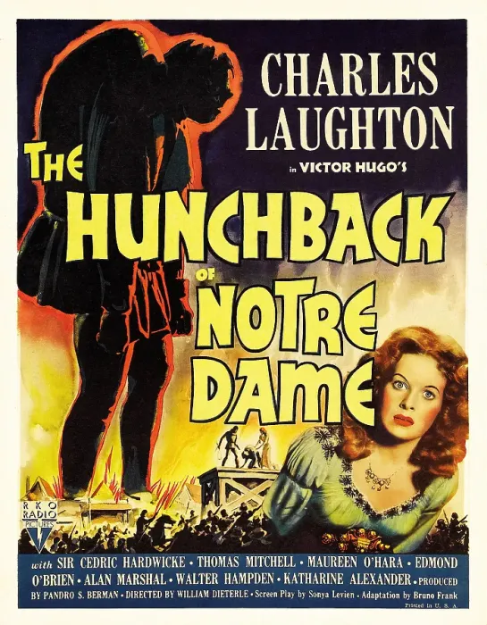 Framed Print : Hunchback of Notre Dame, Window Card Framed Print : Hunchback of Notre Dame, Window Card