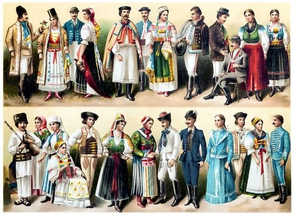 Hungarian national costumes