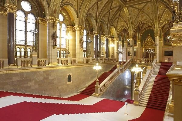 Hungarian Parliament Building Interior, Budapest