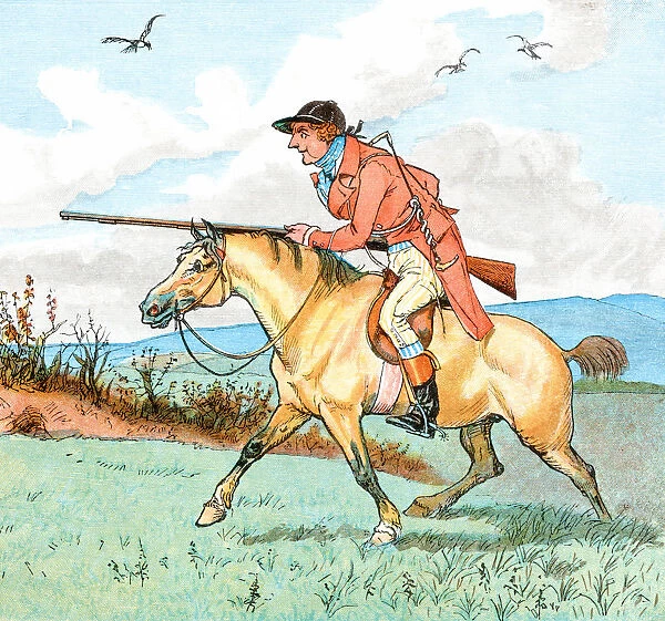 Huntsman with a rifle