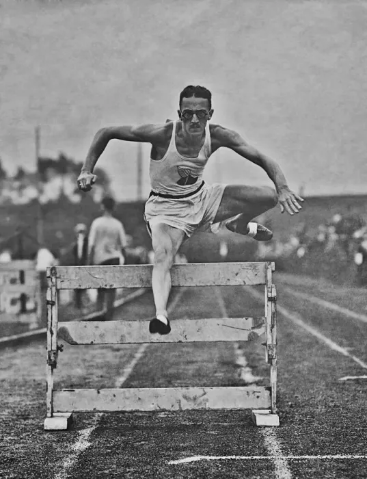 Framed Print : Hurdler In Action Framed Print : Hurdler In Action