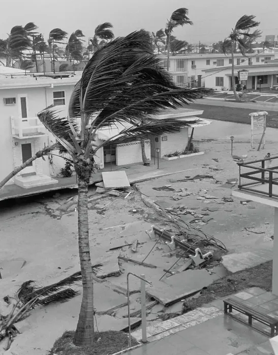 Framed Print : Hurricane Betsy Hits Fort Lauderdale Framed Print : Hurricane Betsy Hits Fort Lauderdale