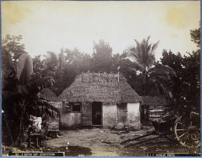 Framed Print : A Hut in the Bahamas / 19th Century Framed Print : A Hut in the Bahamas / 19th Century