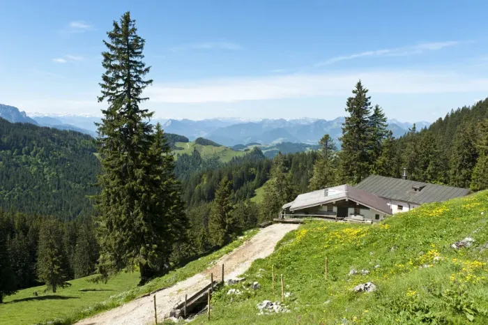 Framed Print : Hut on the Schreck-Alm alpine pasture, Geigelstein Nature Reserve, Aschau im Chiemgau, Upper Bavaria, Bavaria, Germany Framed Print : Hut on the Schreck-Alm alpine pasture, Geigelstein Nature Reserve, Aschau im Chiemgau, Upper Bavaria, Bavaria, Germany