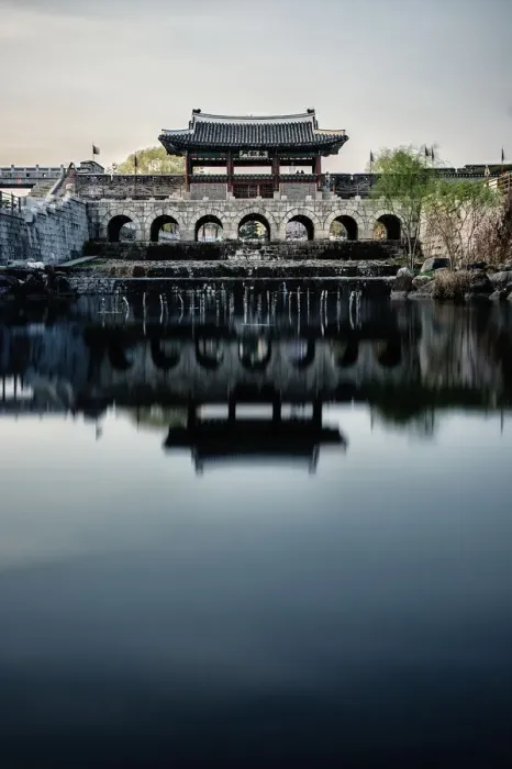 Framed Print : Hwahong Water Gate, Suwon, South Korea Framed Print : Hwahong Water Gate, Suwon, South Korea
