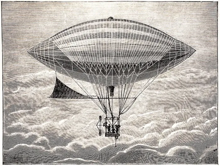 Framed Print : Hydrogen balloon airship above the clouds Framed Print : Hydrogen balloon airship above the clouds