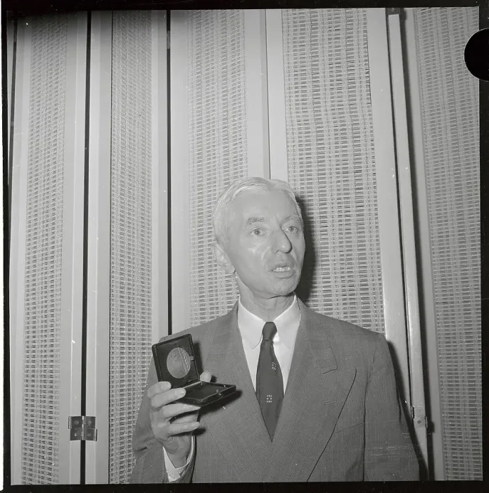 Framed Print : Hyman Rickover Holding Medal Framed Print : Hyman Rickover Holding Medal