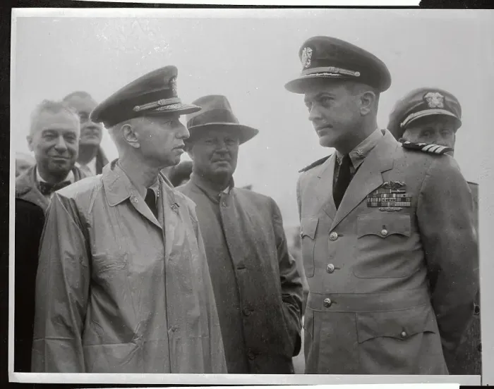 Framed Print : Hyman Rickover and Skipper of Nautilus Framed Print : Hyman Rickover and Skipper of Nautilus