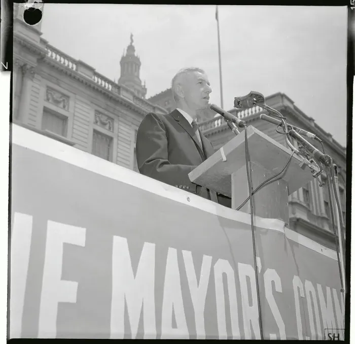 Framed Print : Hyman Rickover Speaking at Podium Framed Print : Hyman Rickover Speaking at Podium