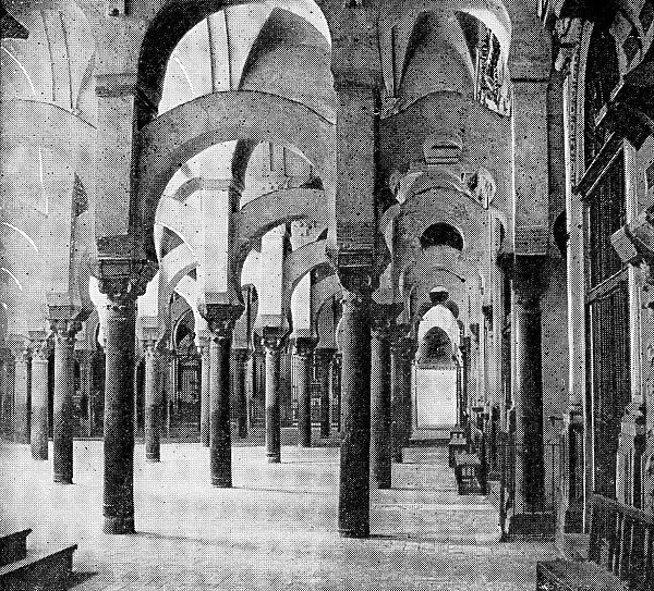 Hypostyle Hall at the Mosque-Cathedral of Cordoba in Cordoba, Spain - 19th Century