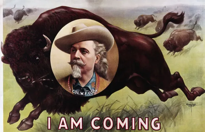 Framed Print : I Am Coming Buffalo Bill Poster Framed Print : I Am Coming Buffalo Bill Poster