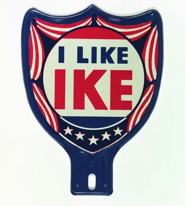 Framed Print : I Like Ike Campaign Plate Framed Print : I Like Ike Campaign Plate